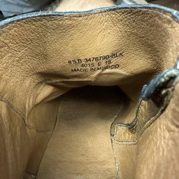 Frye Boots Womens 8.5 Meghan Ankle Bootie Black Round Toe Block Heels 3476790 - Picture 12 of 12